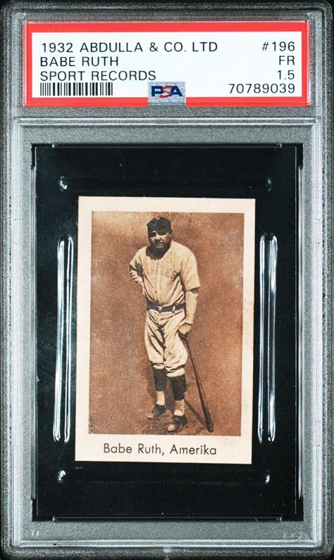 Babe Ruth Baseball Cards