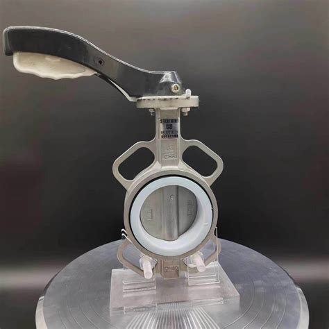 D71f 16p Handle Clamp Stainless Steel PTFE Butterfly Valve Manual Soft