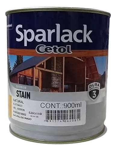 Verniz Stain Cetol Natural Acetinado Exterior Sparlack Ml