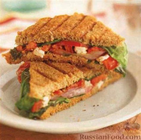 Рецепт: Сэндвичи с помидорами и сыром на RussianFood.com