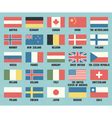 Set Of All Europe Flags With Name Royalty Free Vector Image