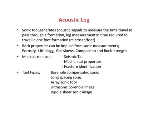 Basic Well Logging Design Ppt