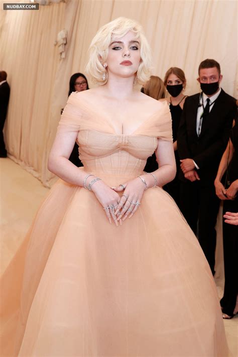 Billie Eilish Nude Cleavage Met Gala In NYC 2021 Nudbay