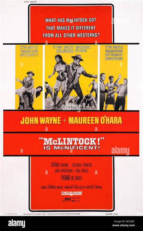 MCLINTOCK nosotros póster izquierda y centro de arte inserciones