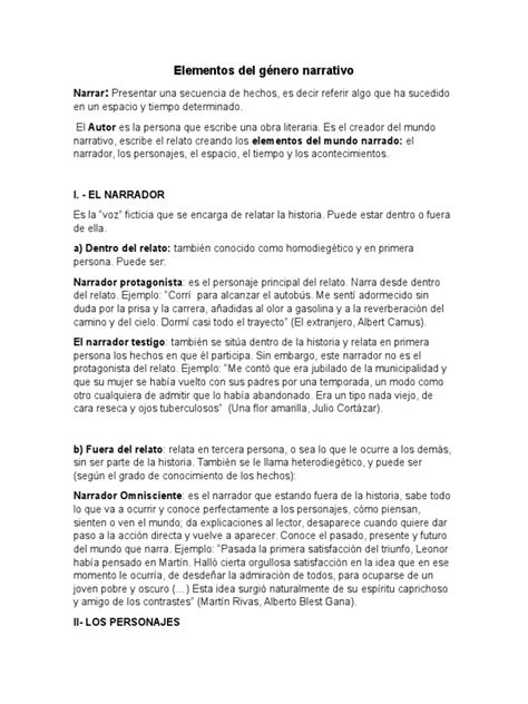 PDF Guía de Elementos Del Género Narrativo DOKUMEN TIPS