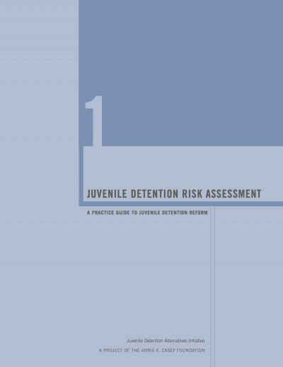 Juvenile Detention Risk Assessment The Annie E Casey Foundation