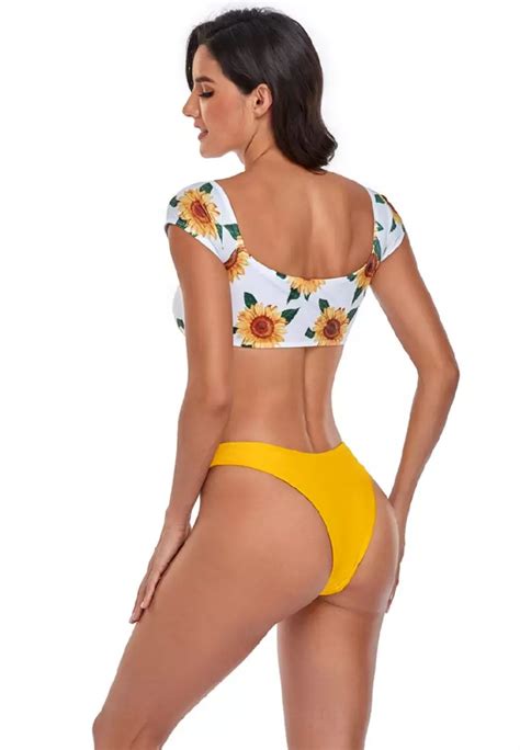 Buy B Code Lyh European Style Lady Bikini Swimwear Yellow