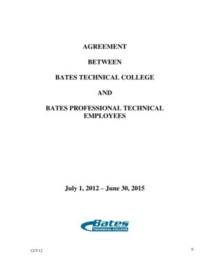 Fillable Online Bates Ctc PTE CBA Bates Technical College Bates Ctc