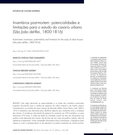 PDF Inventários post mortem potencialidades e limitações para o