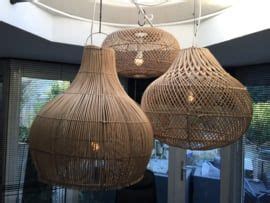 Hanglamp Tegallalang Cm Diameter Natural Rotan Bamboe Rotan