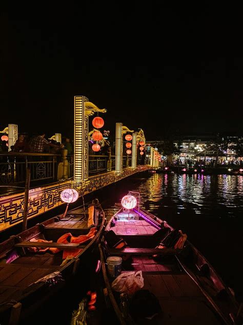 Hoi An Vietnam At Nighttime One Of The Most Beautiful Cities In All