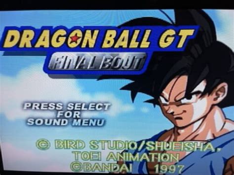 Dragon Ball Gt Final Bout Sony Playstation Ubuy India