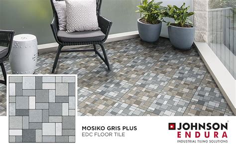 Johnson Endura Mosiko Gris Plus Glazed Vitrified Tile Edc Wall