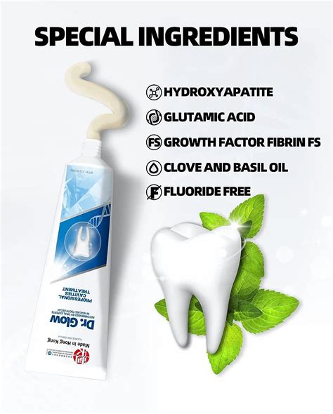 Dr Glow Adult Cavity Repair Toothpaste Fluoride Free Enamel