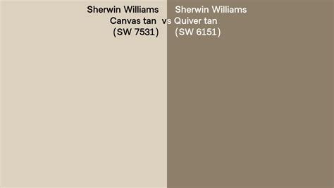 Sherwin Williams Canvas Tan Vs Quiver Tan Side By Side Comparison