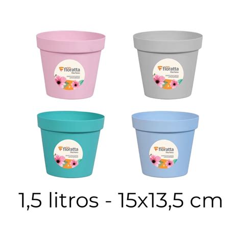 Vaso Redondo Para Plantas Floratta Litros Rischioto Shopee Brasil