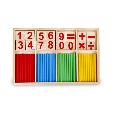 Juego De Madera Montessori De N Meros Y Matem Ticas Juego De Palos