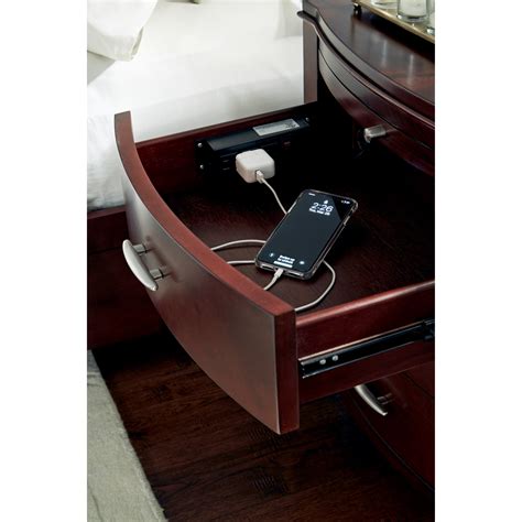 Modus International Brighton Transitional 3-Drawer Charging Station ...