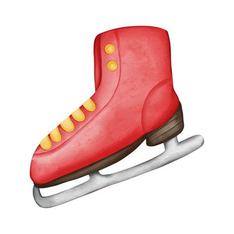 Free Christmas Ice Skate Decoration Watercolor Christmas Season