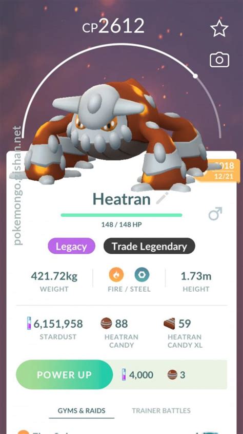 Heatran Pokemon Go