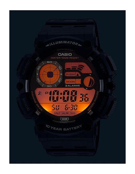 Reloj Casio WS 1500H 1AVEF Con Modo Pesca Y Fases Lunares