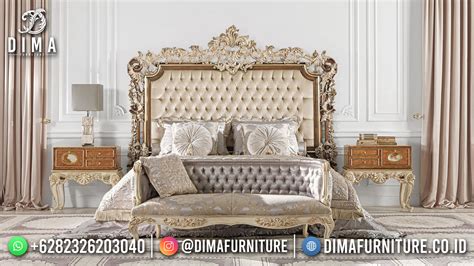 New Model Tempat Tidur Jepara Ukiran Mewah Klasik Luxury Df Wa