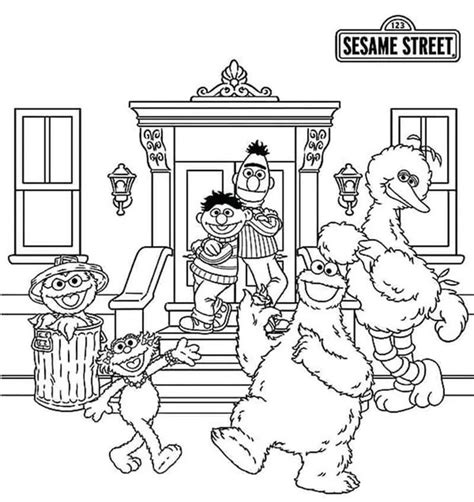 Printable Sesame Street Coloring Pages PDF - Coloringfolder.com ...