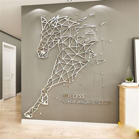 Sticker Muraux Chevaux Mirror Wall Living Room Living Room Mirrors