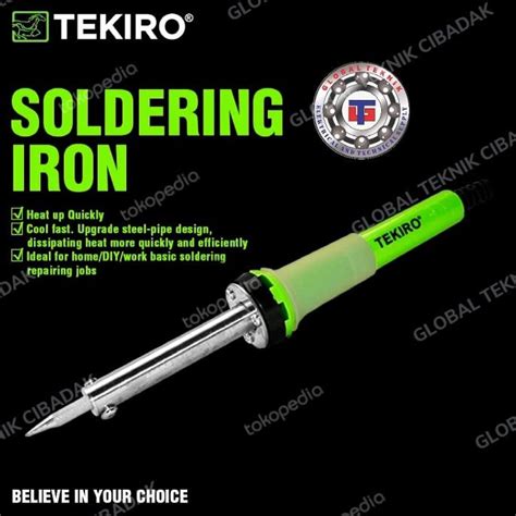 Jual Tekiro Solder Listrik 60 Watt Soldering Iron Shopee Indonesia