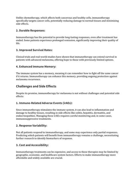 Immunotherapy for Melanoma Cancer: Types, Benefits, and Side Effects ...