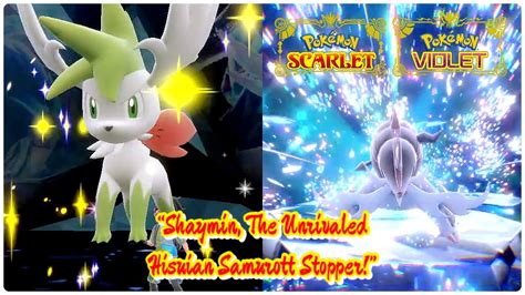 Shaymin Sky Forme Solo 7 Star Mightiest Mark Hisuian Samurott Raid Pokémon Scarlet And Violet