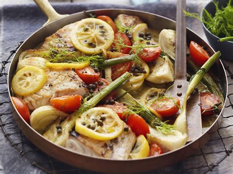 Fish With Fennel Lemon And Capers Recipe Fish Recipes Recipes