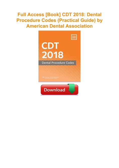 Full Access Book Cdt Dental Procedure Codes Practical Guide