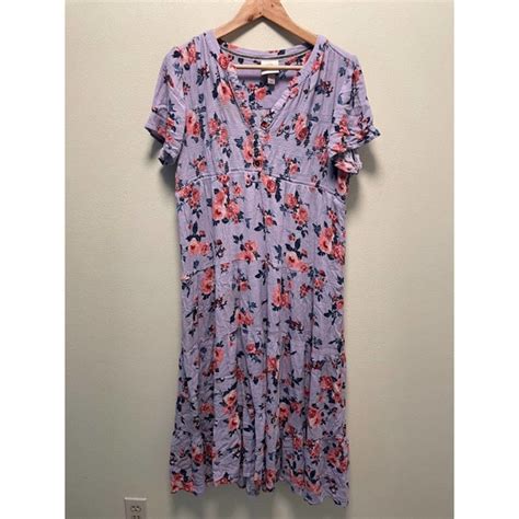 Knox Rose Dresses Knox Rose Womens Midi Dress Size Large Purple