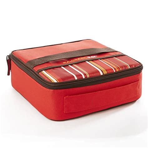 Rachael Ray Lasagna Lugger Combo Casserole Carrier Set 13x9 9x9 Red Stripe Pricepulse