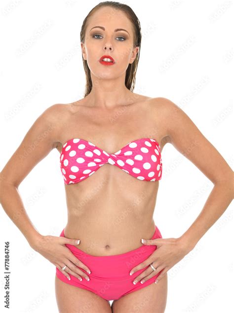 Attractive Sexy Woman Pin Up Model In A Bikini Photos Adobe Stock