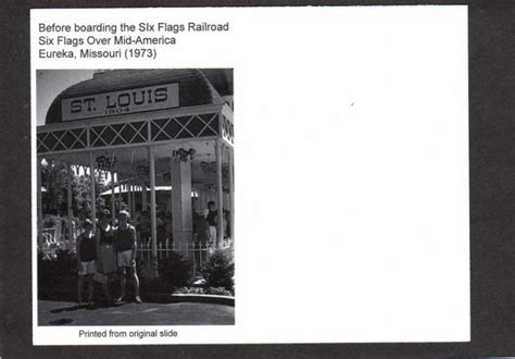 MO Railroad Train Amusement Park Six Flags Mid-America Eureka Missouri ...