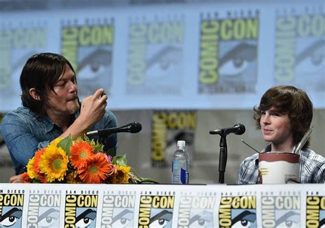 Norman Reedus Chandler Riggs Sdcc Carl The Walking Dead Walking Dead