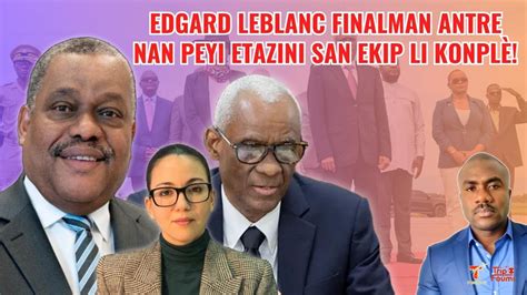 Edgard Leblanc Debake Nan Nasyonzini Conille Tante Yon Koudeta Tande