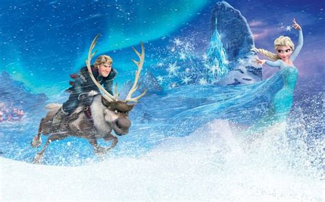 Kraina Lodu Frozen Zima Nieg Elsa Kristoff Renifer Sven Elsa