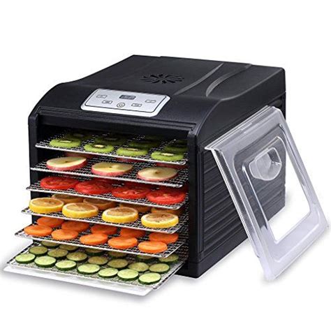 MAGIC MILL PRO Food Dehydrator 6 Stainless Steel Drying Racks 8 Digital