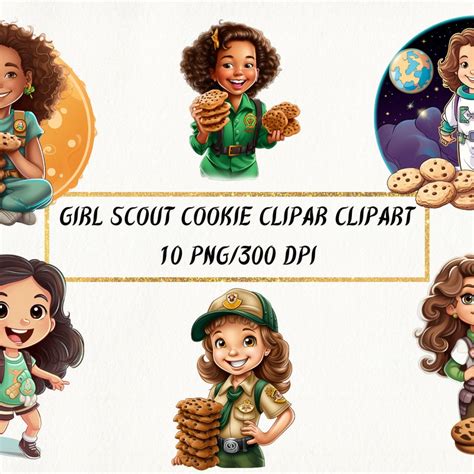 Girl Scout Cookie Clipart Etsy