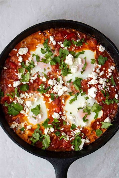 Easy Shakshuka Recipe With Feta Stephanie Kay Nutrition