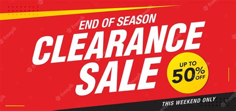 Premium Vector Season Stock Clearance Sale Banner Design