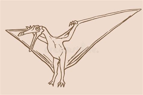 Pterodactyl Dinosaur Drawing