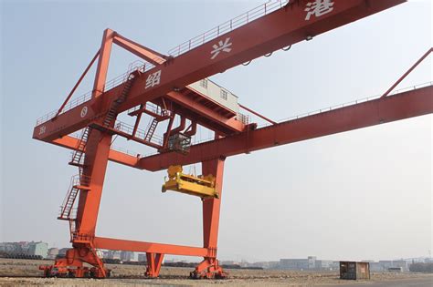 Rail Mounted Double Beam Container Gantry Crane For Small Inland Port