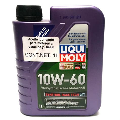 Botella De Aceite Liqui Moly Multigrado Sint Tico W Synth Race