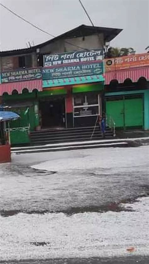 Assam Hailstorm Over 4 400 Houses Damaged As Hailstorm Lashes Parts Of