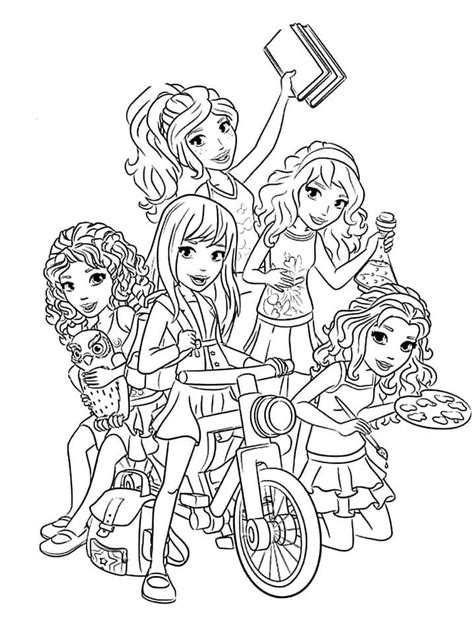 Desenhos De Lego Friends Para Colorir Pintar E Imprimir