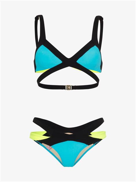 Agent Provocateur Mazzy Cutout Bikini Set Browns